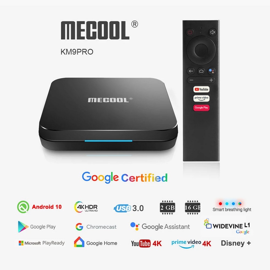 MECOOL KM9PRO Android TV 10 box 4K
